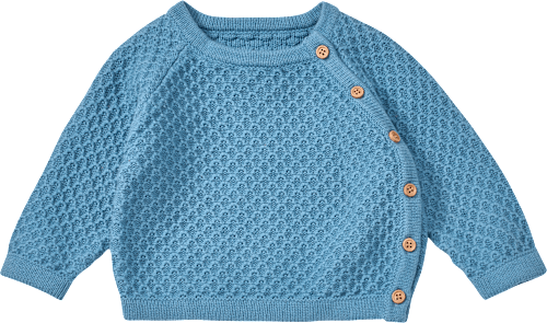 Wickelpullover mit Struktur, blau, Gr. 56 ALANA