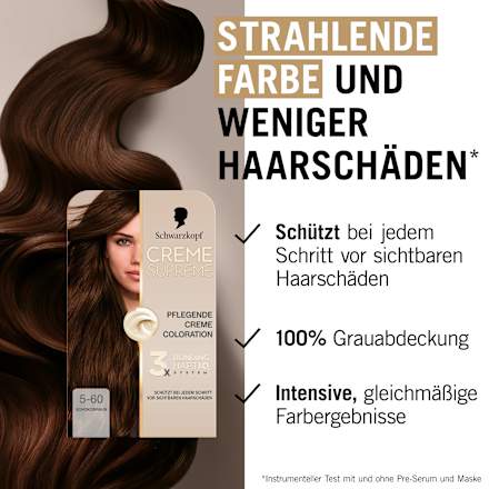 Dauerhafte Coloration Creme Supreme - Nr. 5-60 Schokobraun Schwarzkopf CREME SUPREME