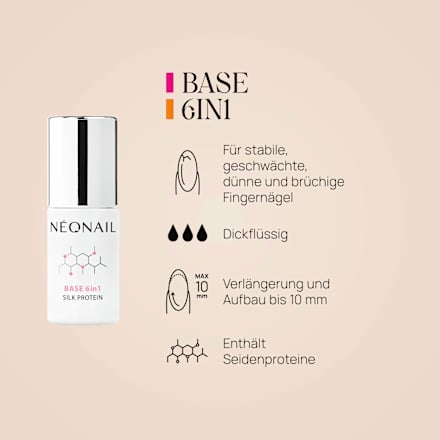 UV Nagellack Base 6in1 Silk Protein NÉONAIL
