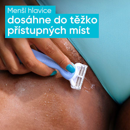 strojek na holení pro úpravu intimních partií + 3 náhradní hlavice Gillette Venus