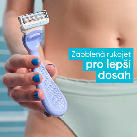 strojek na holení pro úpravu intimních partií + 3 náhradní hlavice Gillette Venus
