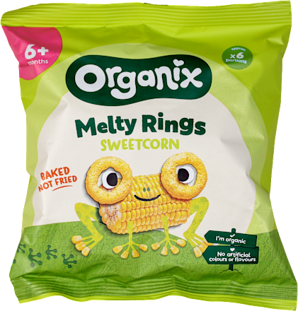 Organski Flips prsten od slatkog kukuruza, 6m+ Organix