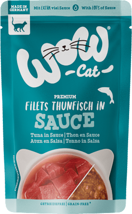 Krmivo pre mačky v kapsičke SAUCE tuniak WOW