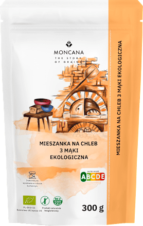 Mieszanka na chleb naturalny z 3 mąk BIO MONCANA