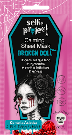 Tuchmaske Calming Broken Doll Selfie Project