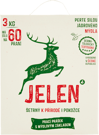 prací prášek s mýdlovým základem JELEN