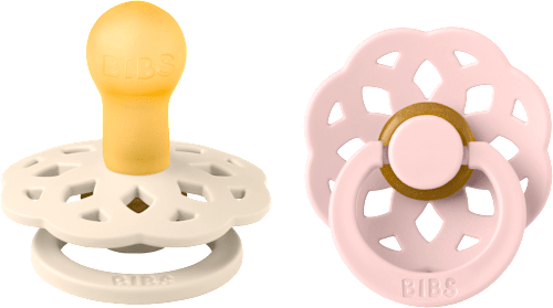 Okrogla duda Boheme, lateks - Ivory 0-6m BIBS