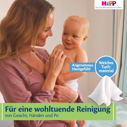 Feuchte Toilettentücher Ultra Sensitiv Vorteilspack (5x48 St) HiPP Babysanft