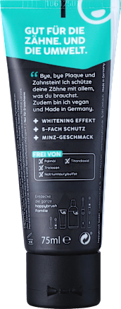 Zahnpasta Aktivkohle White happybrush