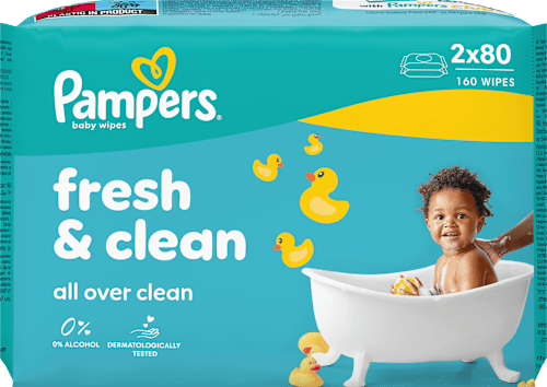 fresh&clean vlažne maramice za bebe Pampers