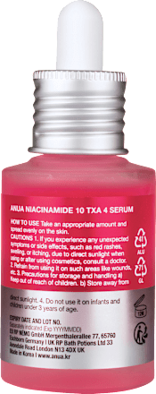 Serum Niacinamide 10% + TXA 4% Anua