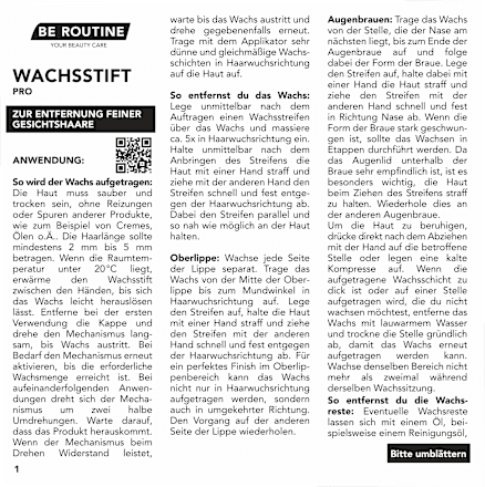 Wachsstift Gesicht, pro BE ROUTINE