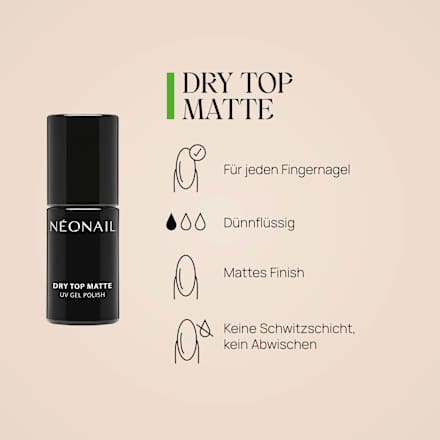 UV Nagellack Top Dry Matte NÉONAIL