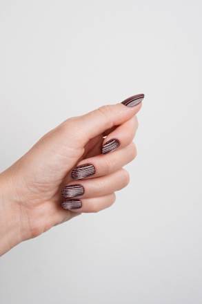 Künstliche Nägel, Soft Gel Press Ons Espresso Martini Medium Round Doonails