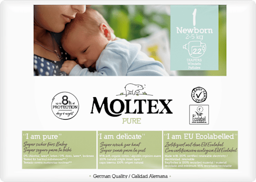 Windeln Pure Gr. 1 Newborn (2-5 kg) Moltex