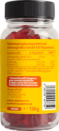 Ashwagandha Gummies 60 St Lebepur