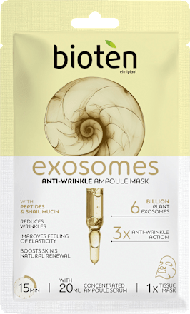 Лист маска за лице Exosomes с пептиди bioten