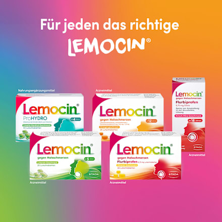 Lemocin gegen Halsschmerzen Lutschtabletten Lemocin