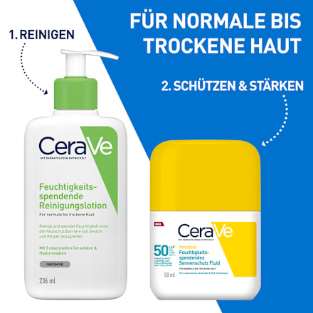 CERAVE Sonnenschutz Fluid Inv. Feuchtigkeit. LSF50 CeraVe
