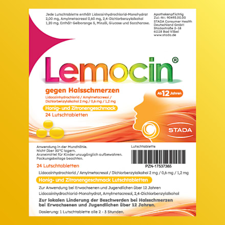 Lemocin gegen Halsschmerzen Lutschtabletten Lemocin
