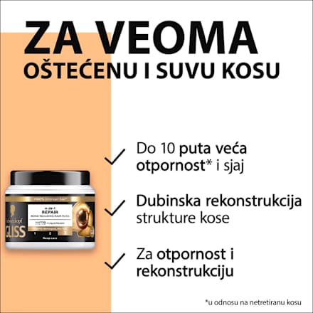 4-IN-1 REPAIR maska za kosu Schwarzkopf GLISS
