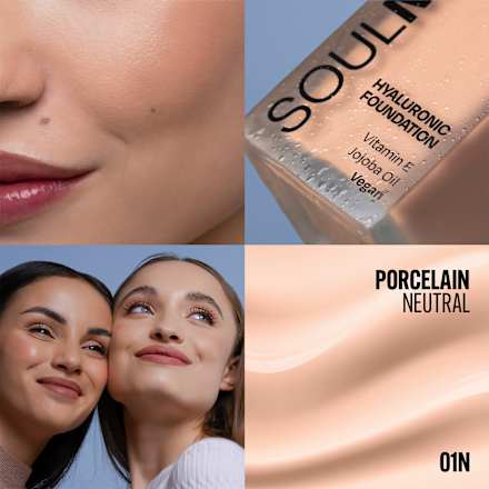 make-up Soulmatte Foundation Hyaluronic 01N PORCELAIN NEUTRAL GABRIELLA SALVETE