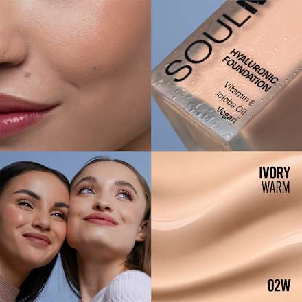 make-up Soulmatte Foundation Hyaluronic 02W IVORY WARM GABRIELLA SALVETE