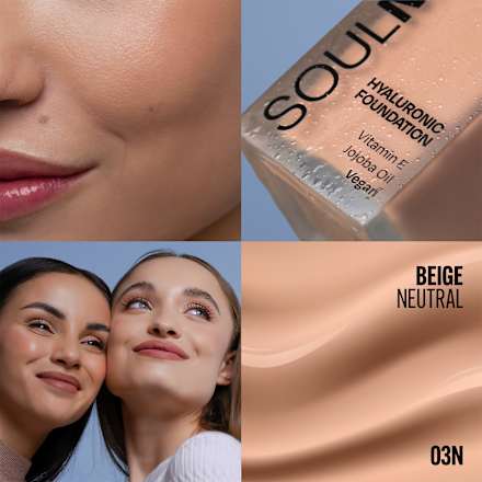 make-up Soulmatte Foundation Hyaluronic 03N BEIGE NEUTRAL GABRIELLA SALVETE