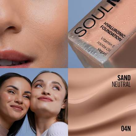 make-up Soulmatte Foundation Hyaluronic 04N SAND NEUTRAL GABRIELLA SALVETE