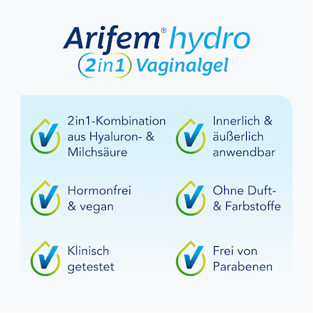 Arifem hydro 2 in1 Vaginalgel Arifem