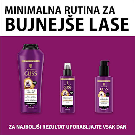 Tretma za lomljive in slabotne lase Full Hair Wonder Schwarzkopf GLISS