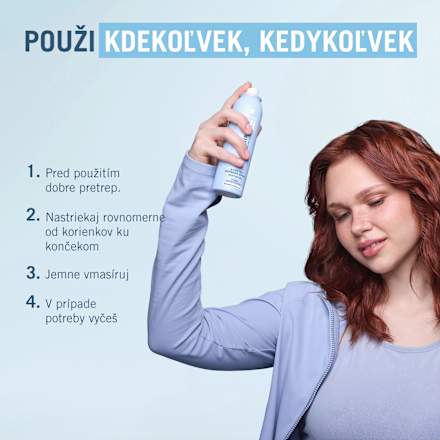 Osviežujúci sprej na normálne až krepovité vlasy GOODHAIR+ Schwarzkopf taft