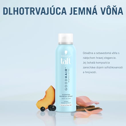 Osviežujúci sprej na normálne až krepovité vlasy GOODHAIR+ Schwarzkopf taft