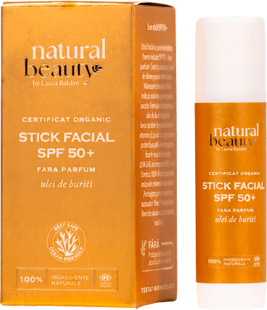 Stick Facial SPF 50 Sun Kiss natural beauty by Laura Baldini