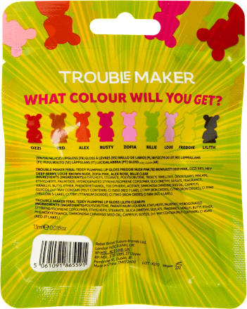 Lesk na pery Feral Teddy Mystery TROUBLE MAKER