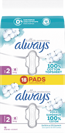 Ultra-Binden Cotton Protection Long Big Pack always