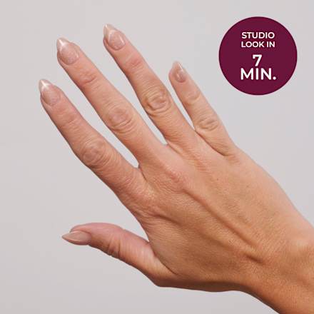 Künstliche Nägel Press Ons Short Almond Cat Eye French Maniko