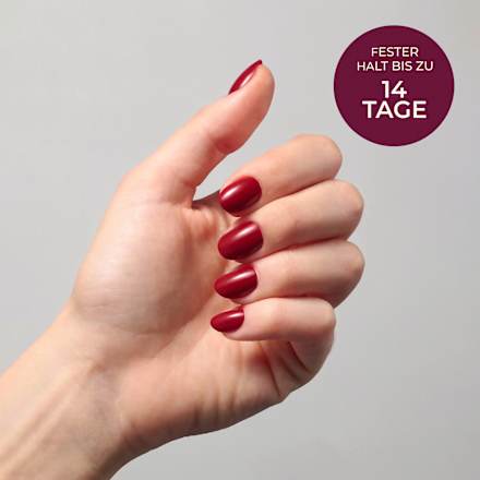 Künstliche Nägel Press Ons Short Round Wine Vibes Maniko
