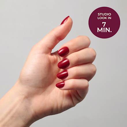 Künstliche Nägel Press Ons Short Round Wine Vibes Maniko