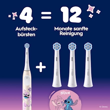 Aufsteckbürsten Kinder iO Angel Sanfte Reinigung, ab 6 Jahren Oral-B