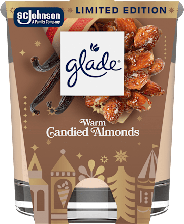 Duftkerze Warm Candid Almonds glade