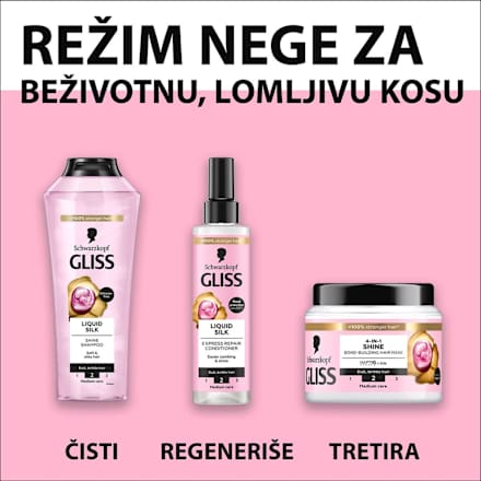 4-IN-1 SHINE maska za kosu Schwarzkopf GLISS