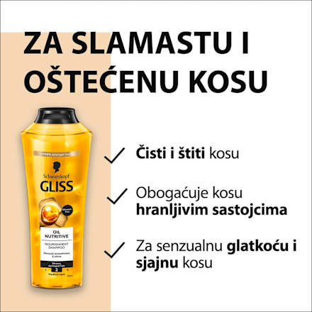 Oil Nutritive - šampon za kosu Schwarzkopf GLISS