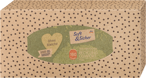 Box veline 3 veli 100% carta riciclata assort. Soft&Sicher