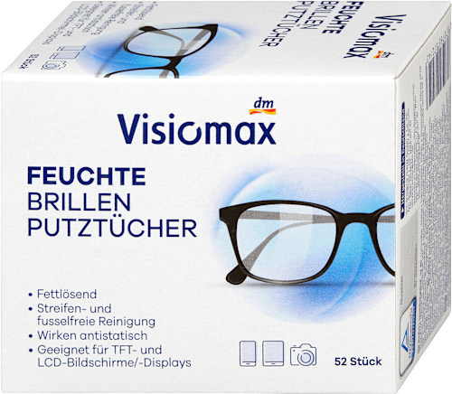 Brillenputztücher feucht Visiomax