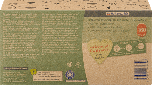 Box veline 3 veli 100% carta riciclata assort. Soft&Sicher