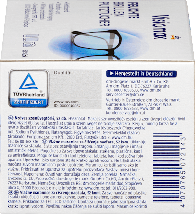 Brillenputztücher feucht Visiomax