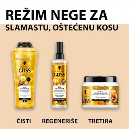 4-IN-1 NOURISHMENT puter maska za kosu Schwarzkopf GLISS