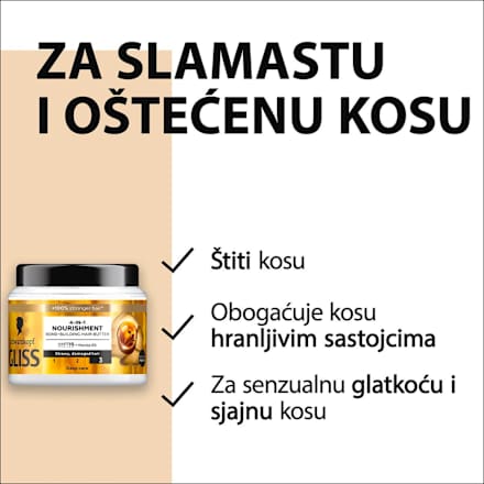 4-IN-1 NOURISHMENT puter maska za kosu Schwarzkopf GLISS