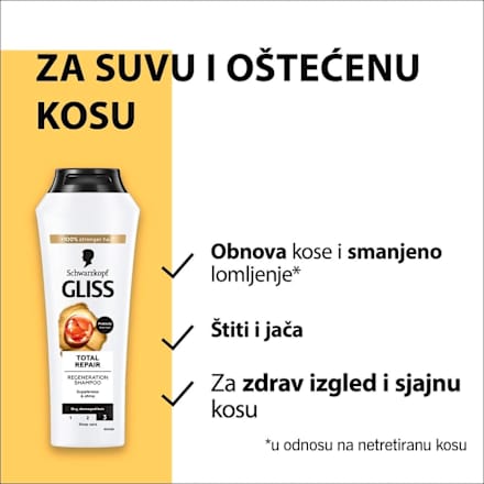 Total Repair 19 - šampon za kosu Schwarzkopf GLISS
